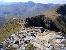 Descent of Aonach air Chrith