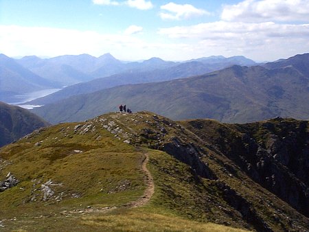 Looking West Along the Ridge, with Loch Quoich on the Left