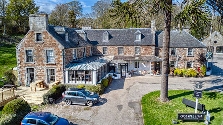 Aerial View of the Golspie Inn