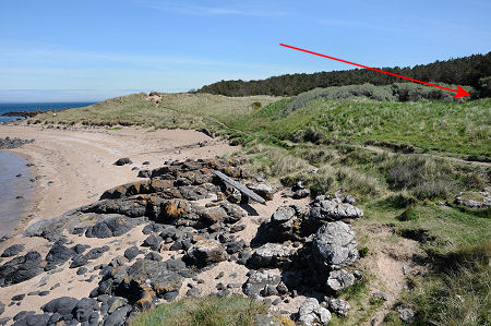 The Location of the Chapel When Seen from the Shore