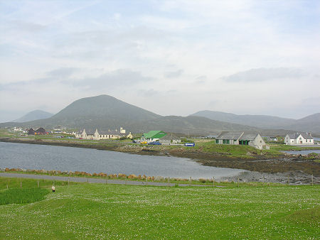 Leverburgh Seen Across an Arm of the Creek that Gave An t-Ob its Name