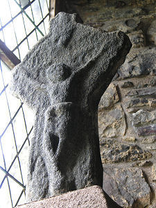 Cross Remains in Nave Window