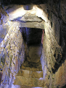 Steps Down from the Tower