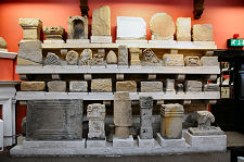 Carved Stones on Display