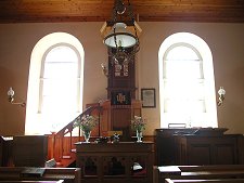 Pulpit and South Wall of Church