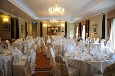 The Ballroom Set for a Wedding