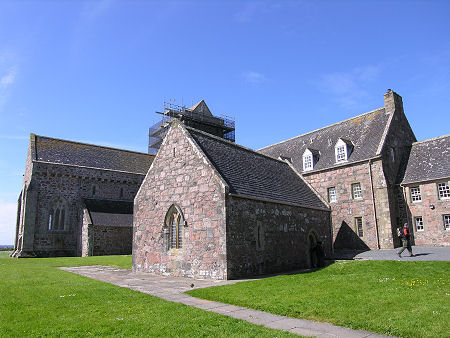 The Michael Chapel in the Foreground, with Iona Abbey Beyond