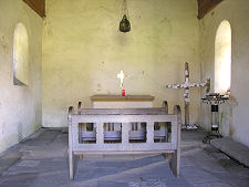 Interior of St Oran's Chapel