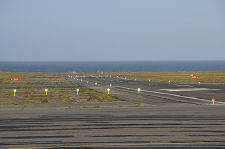 Looking Along one of the Runways
