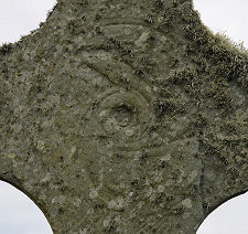 Carving on East Face of Cross