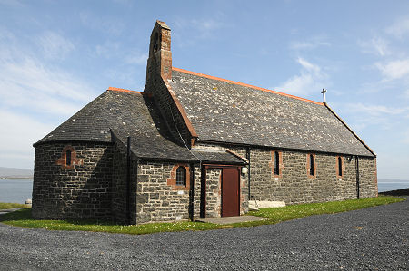 St Kiaran's Church with Loch Indaal in the Background