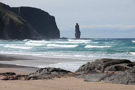 Sandwood Bay, Looking South Towards Am Buachaille