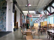 The Shop and Bouldering Area