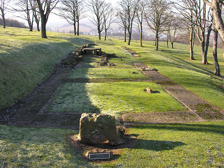 Bar Hill Roman Baths from the East