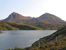 Quinag from the Kylesku Bridge