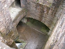 Looking Down into the Kitchen