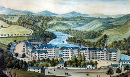 New Lanark in 1818 (Image Courtesy New Lanark)