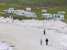 Caravans at Tràigh na Beirigh