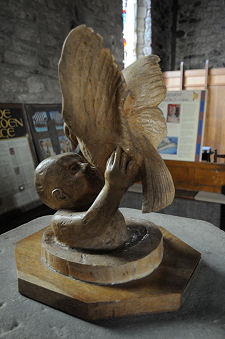 Carving on Font Cover