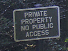 Sign On Path South of Mavisbank