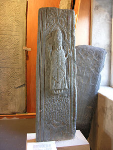 Image of a Bishop on a Cross Shaft