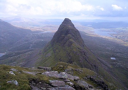 Looking East from Caisteal Liath to Meall Meadhonach