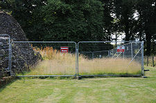 Fenced off Areas of the Castle