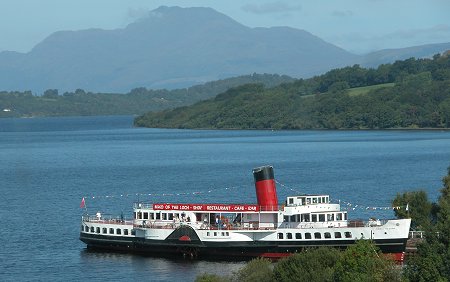 Seen, with Ben Lomond in the background, From Loch Lomond Shores