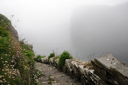 Looking Down the Lower Part of the Steps