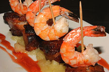 Pork Belly and Prawns