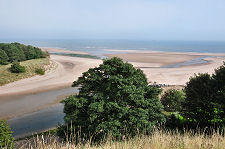 View of Lunan Bay from the Castle