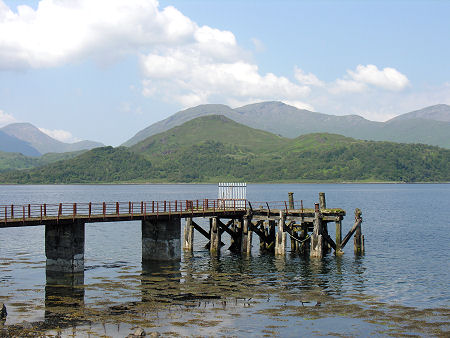 The Old Pier at Croggan Looking North Across Loch Spelve