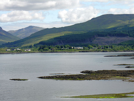 Salen Seen from Aros Castle Across Salen Bay