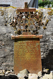 Elaborate Iron Gravemarker