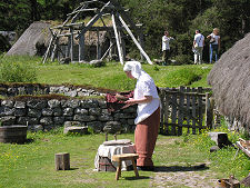 Grinding Corn in the Township