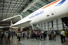 Inside Hangar 4 During the Airshow