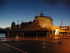 Hjaltland at Night in Lerwick