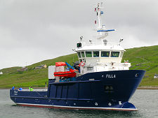 Filla Approaching Vidlin Pier