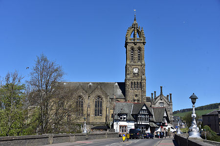 The Old Parish Church from the Tweed Bridge