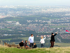 Hazy Day View Over Edinburgh