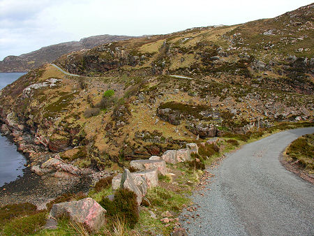 Skirting the Rocky Inlet at the Head of Loch Arnish