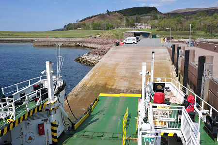 Churchton Bay Terminus and Distant Raasay House from MV Hallaig