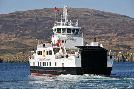 MV Hallaig Leaving Churchton Bay on Raasay