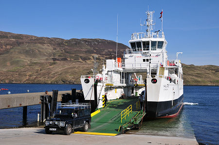 MV Hallaig Unloading at Sconser