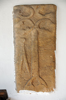 Medieval Graveslab in Porch