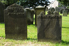 Raised Lettering on Gravestones