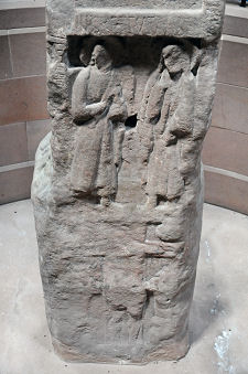 South Face, Lowest Panels: the Annunciation, with Crucifix Scene Below