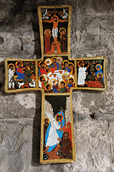 Decorative Cross in Craster Porch