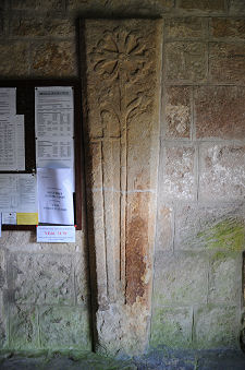 One of the Medieval Gravemarkers