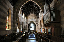 Looking West Along the Church